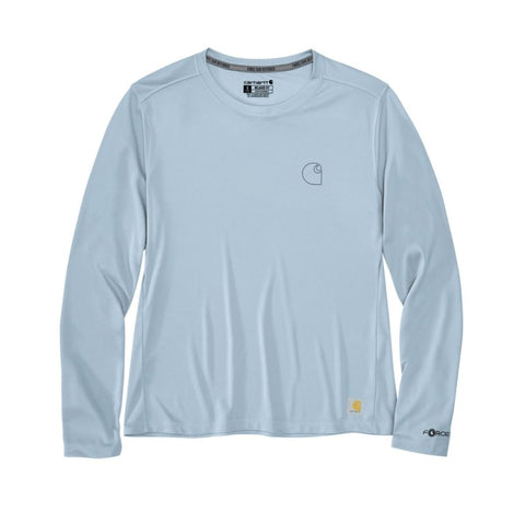 Womens' Force Sun Defender Relaxed Long Sleeve Logo T-Shirt