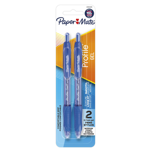 Blue Profile Gel Pen 2pk 209