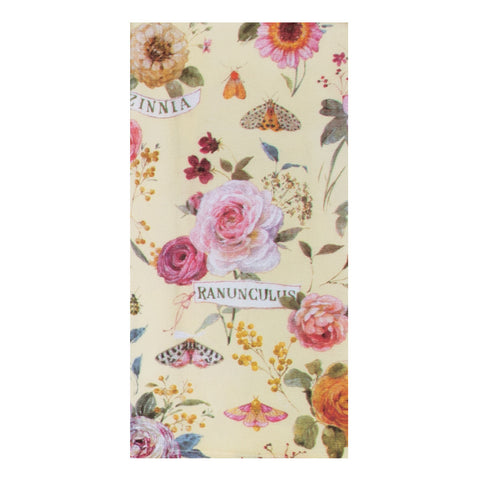 Botanical Sketchbook Allover Floral Dual Purpose Towel R8523
