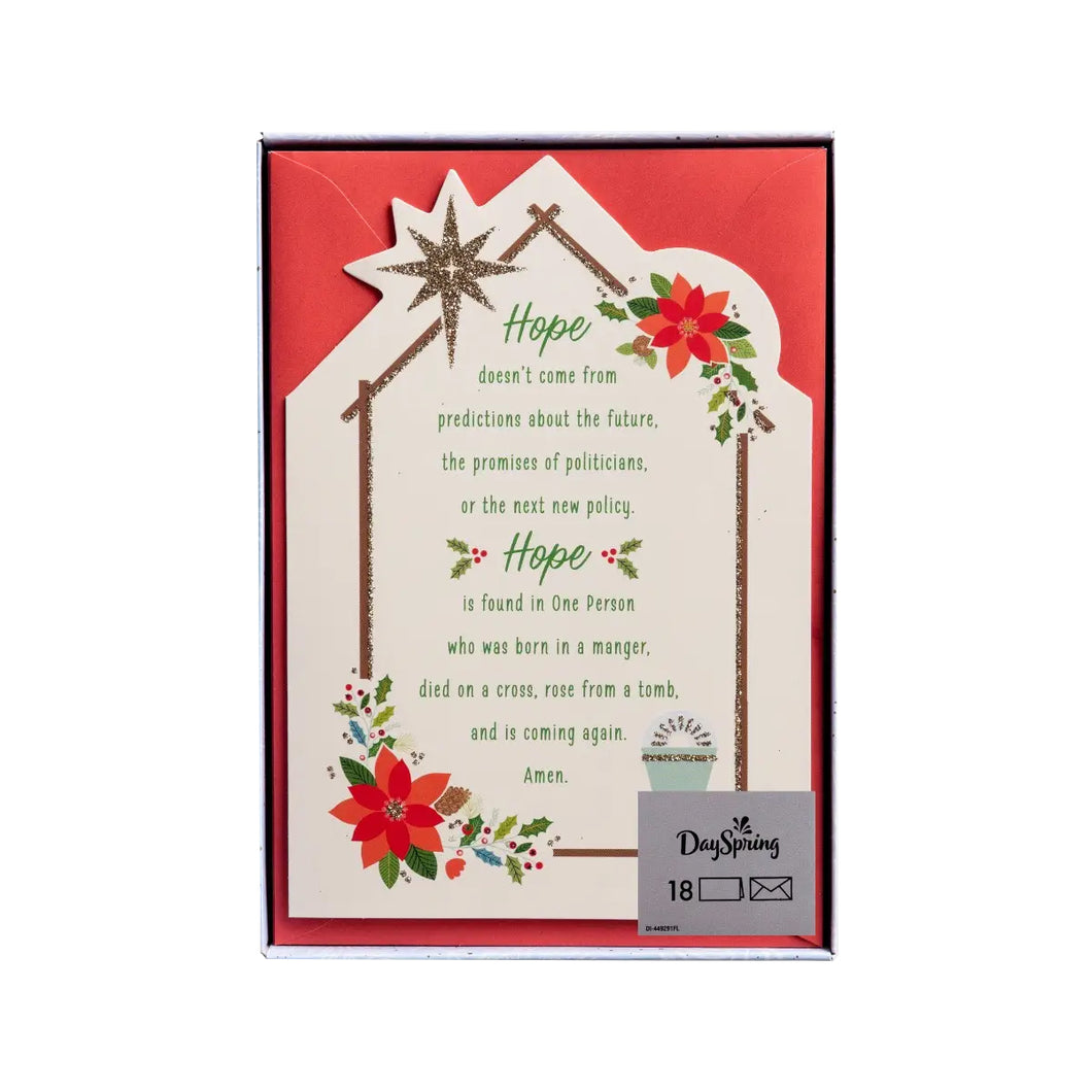 Boxed Christmas Cards Hope In a Manger U0998