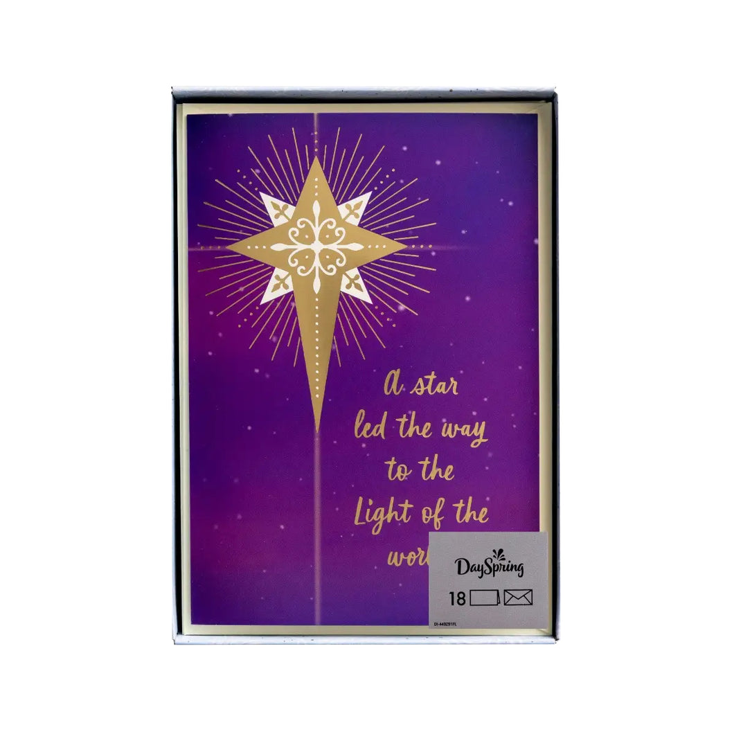 Boxed Christmas Cards Light of the World U1000