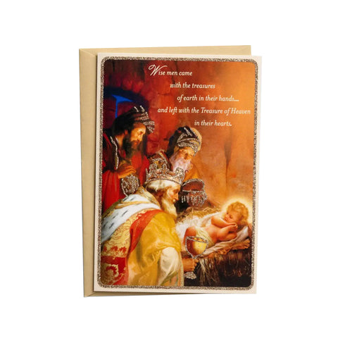 Boxed Christmas Cards Wise Men Came with Treasures U1001