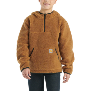 Boy's Long-Sleeve Fleece Hooded Half-Zip Sweatshirt CA6587