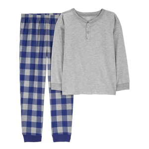 Boys' 2-Piece Plaid Pajamas 3R504310