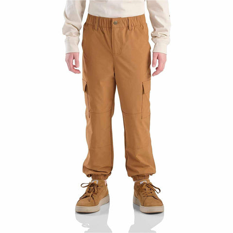 Boys' Adjustable Waist Loose Fit Rugged Flex Cargo Jogger CK8456