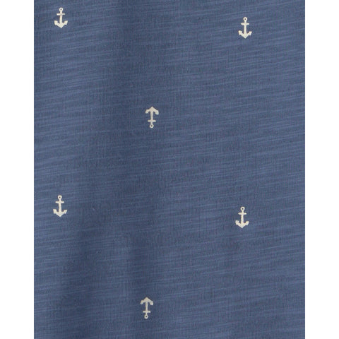 Boys' Anchor Polo Shirt - Blue