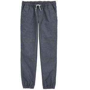 Boys' Grey Drawstring Joggers Front 3R061511-020