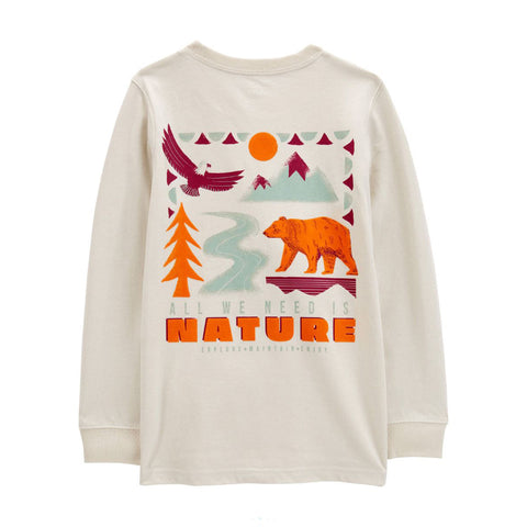 Back Boys' Nature Hike Long-Sleeve Graphic Tee 3R583110 front