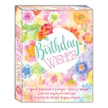 Bright Blooms 12 Boxed Birthday Cards SBSFEG22609