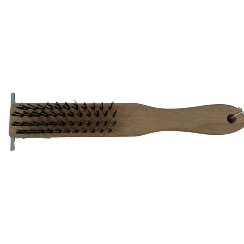 4 X 11 in. Carbon Steel Wire Brush with Scraper