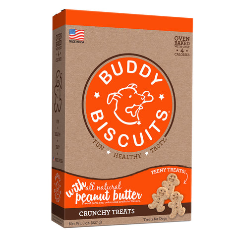 Crunchy Teeny Dog Treats Peanut Butter 8 oz