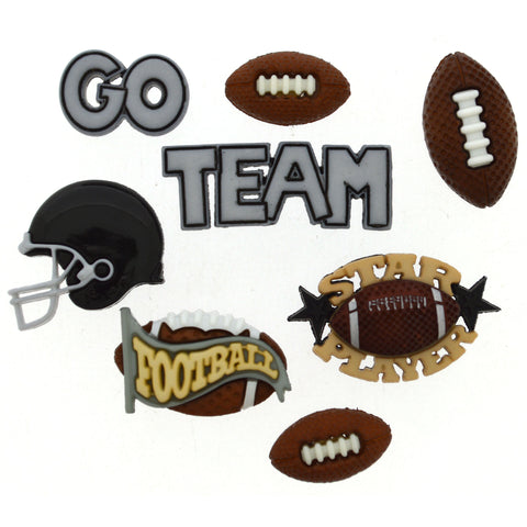 football helmet buttons Dress It Up Buttons Football 420 – Good's Store Online