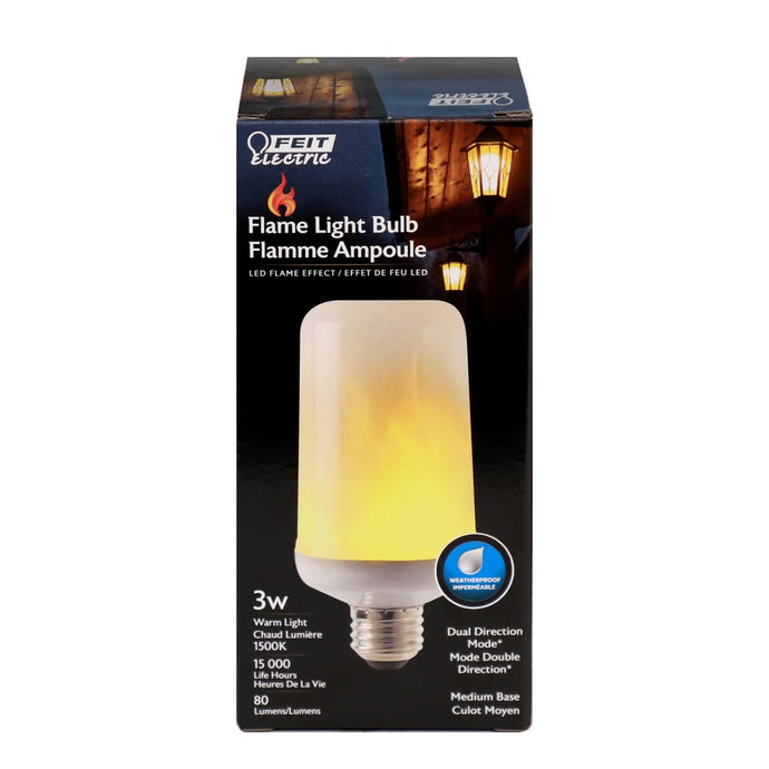 3W LED Flame Effect Light Bulb C/FLAME/LED