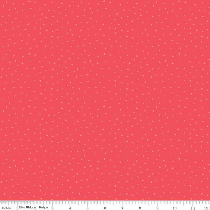 Mon Cheri Collection Triangles Cotton Fabric poppy