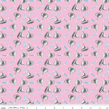 Celebrate with Hershey Collection Kisses Toss Cotton Fabric C12803 pink
