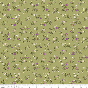 Anne of Green Gables Collection Stems Cotton Fabric C13854 fern
