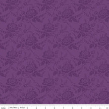 Anne of Green Gables Collection Damask Cotton Fabric C13855 eggplant