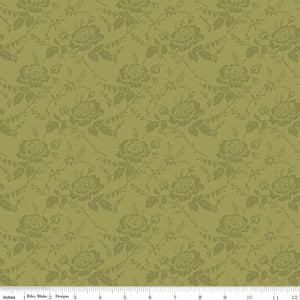 Anne of Green Gables Collection Damask Cotton Fabric C13855 oilive