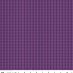 Anne of Green Gables Collection Gingham Cotton Fabric C13857 eggplant