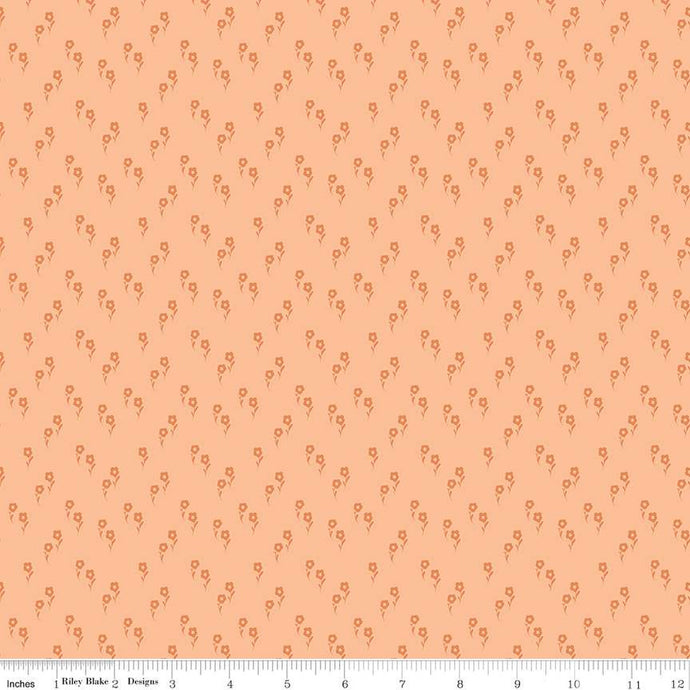 Apricot, Wanderlust Collection Jasmine Cotton Fabric C15476