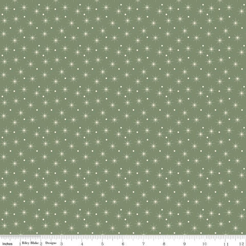 spruce, Christmas Greeting Collection Christmas Lights Cotton Fabric C17667