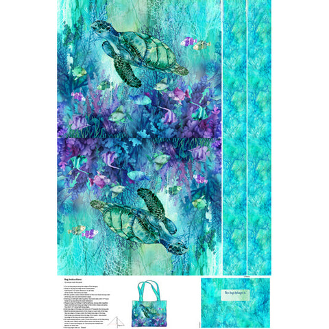 Coral Reef Collection Canvas Bag Panel C28885-66
