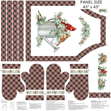 Home for Christmas Collection Apron Craft Panel C28922-10