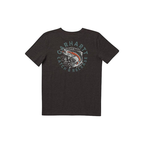 Carhartt Boy's Short Sleeve Catch &  Release Tee-Shirt CA6261