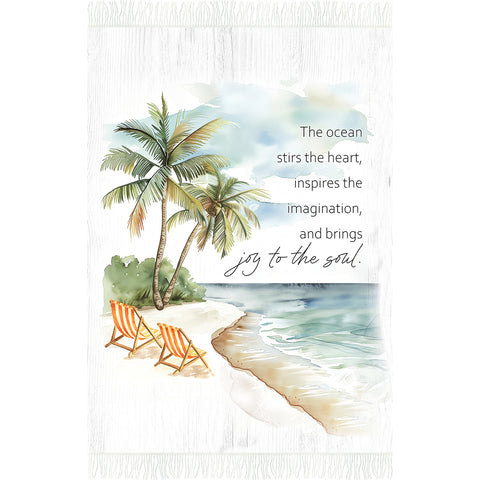 Ocean Breeze Woven Throw CC556