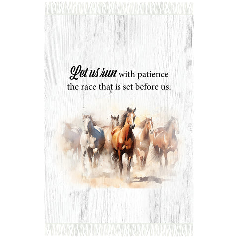 Horses Woven Throw CC557