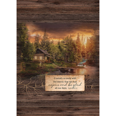 Rejoice and Be Glad Fleece Throw 50x70 Inch CC759