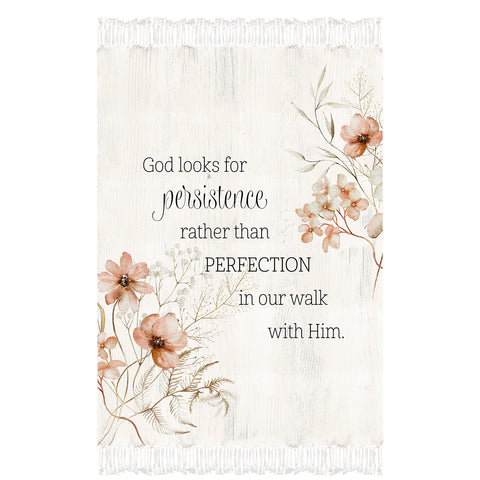 Rustic Floral Chenille Throw Blanket CC901