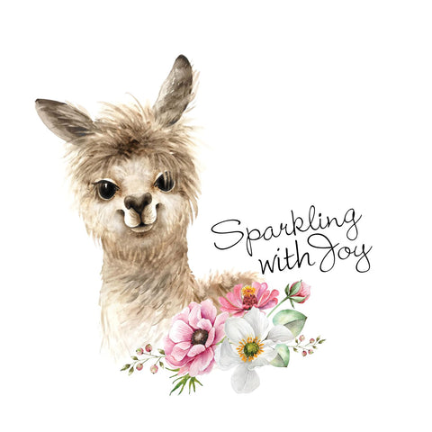 Printed Happy Llama Handkerchiefs Set of 3 CH1519