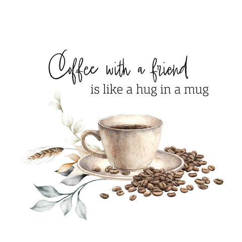 Printed Coffee Handkerchiefs Set of 3 CH1527