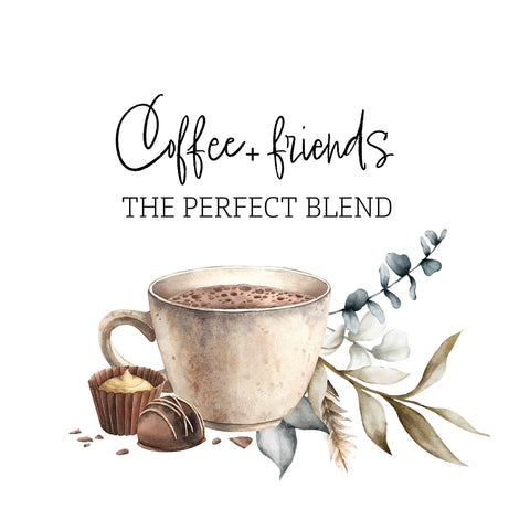 Printed Coffee Handkerchiefs Set of 3 CH1527