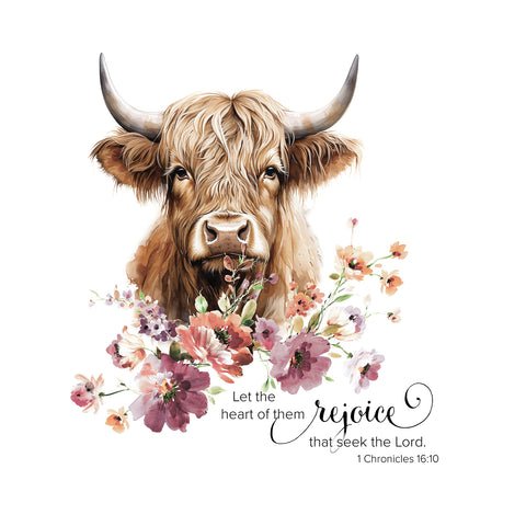 Printed Highland Cow Handkerchiefs Set of 3 CH1528