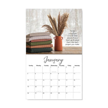 Inside sample, 2025 12-Month Wall Calendar Sewing Theme CH2400