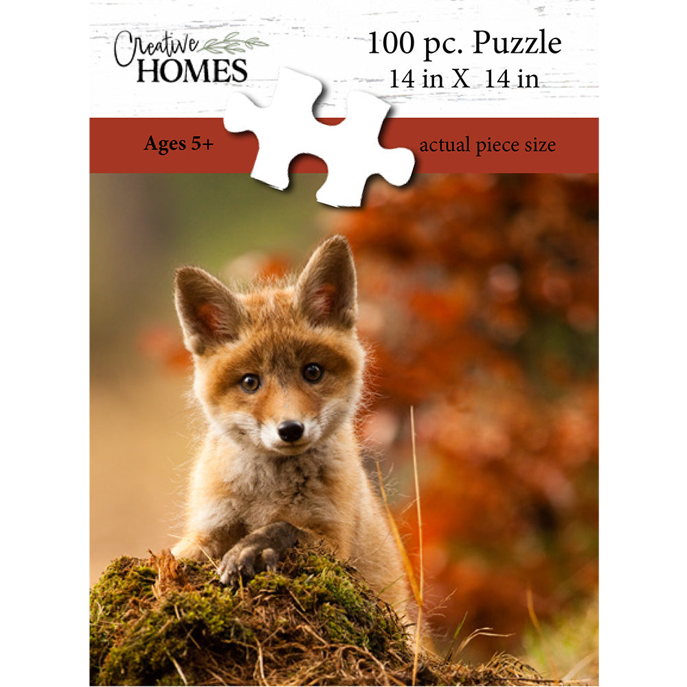 Curious Fox 100-Piece Puzzle