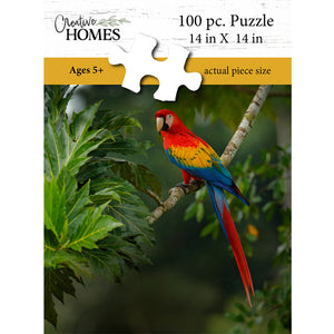 Vivid Parrot 100-Piece Puzzle