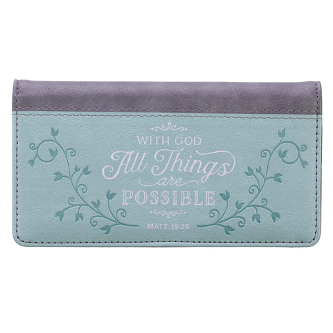 All Things are Possible Checkbook Cover CHB048