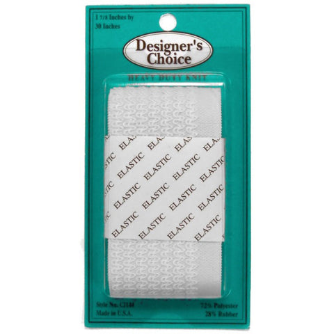 White Heavy Duty Knit Elastic CJ-14