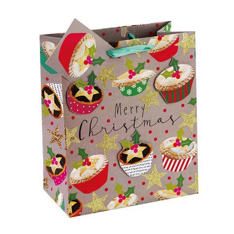 Large Christmas Cupcakes Gift Bag CL021G