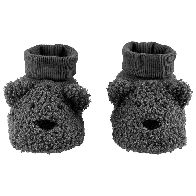 Navy Baby Sherpa Bear Slippers CR07010