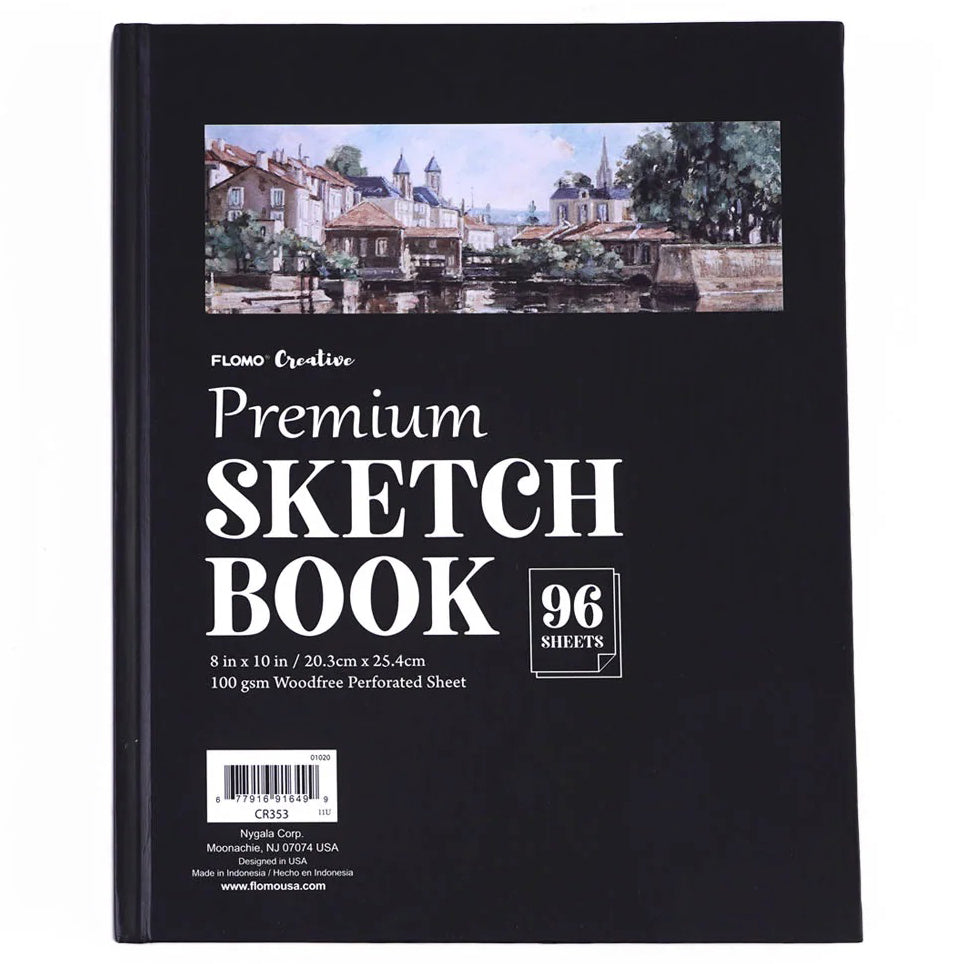 Black Paper Sketchbook: A 8.5 x 11 Blackout Sketchbook For Use