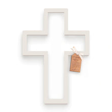 Medium White The Open Cross Decoration