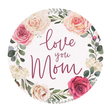 Love You Mom Car Coaster