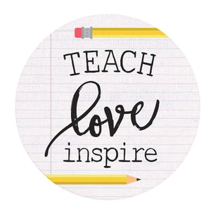 Teach Love Inspire Car Coaster