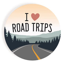 I Love Road Trips Car Coaster