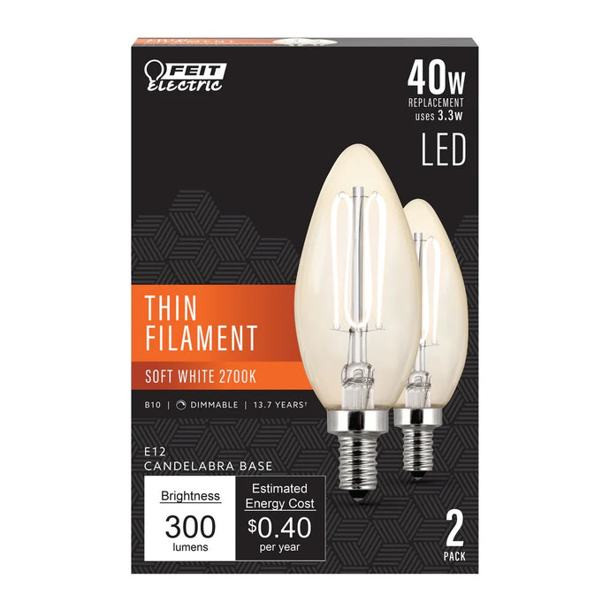 Soft White 40W B10 LED Light Bulb CTC409