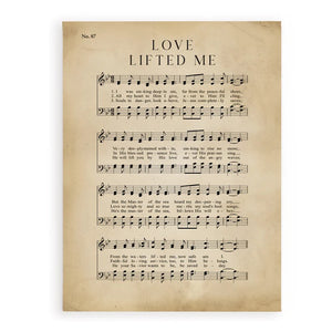 Love Lifted Me Canvas CVS0396